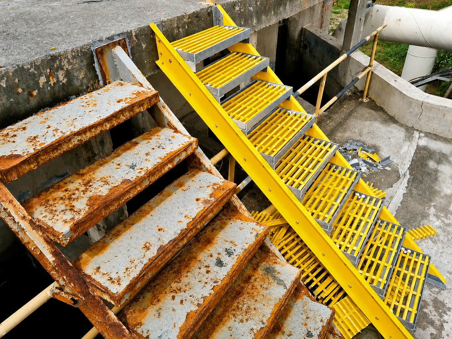 FRP Structure Staircase & Hand Railing